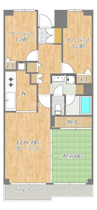中葛西スカイハイツ 間取り図