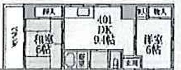 康伸ビル 701号室 間取り
