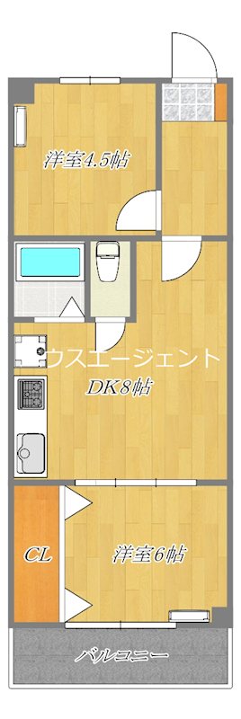 第2マンションよしの 302号室 間取り