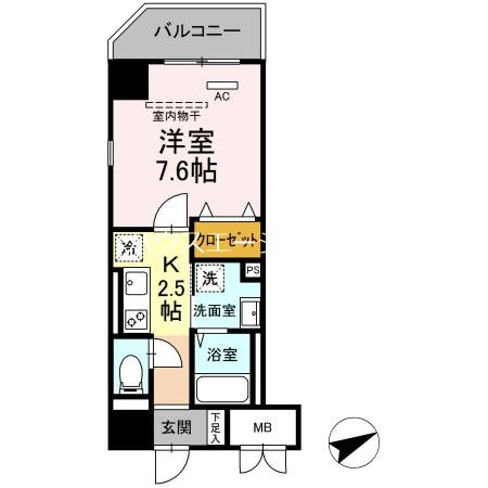 サンジョイア 401号室 間取り
