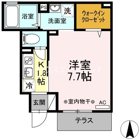 レーヴ・シャルマン 105号室 間取り