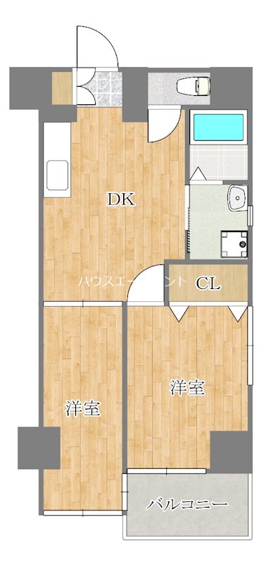 KOB5 302号室 間取り