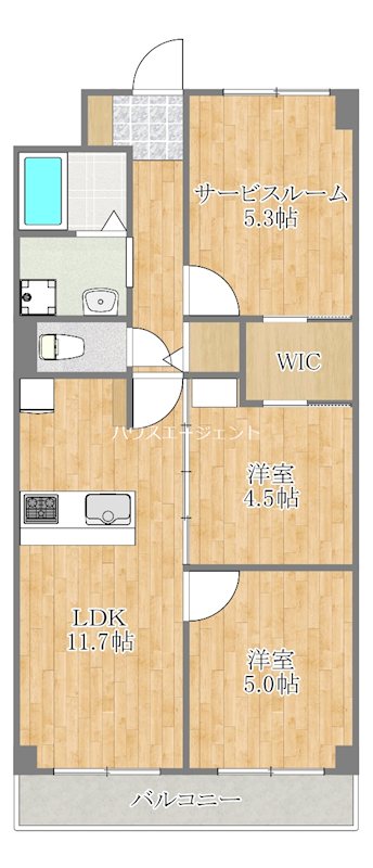 PARK MODERN西葛西 406号室 間取り