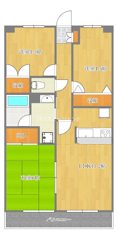 ソレアード葛西 104号室 間取り