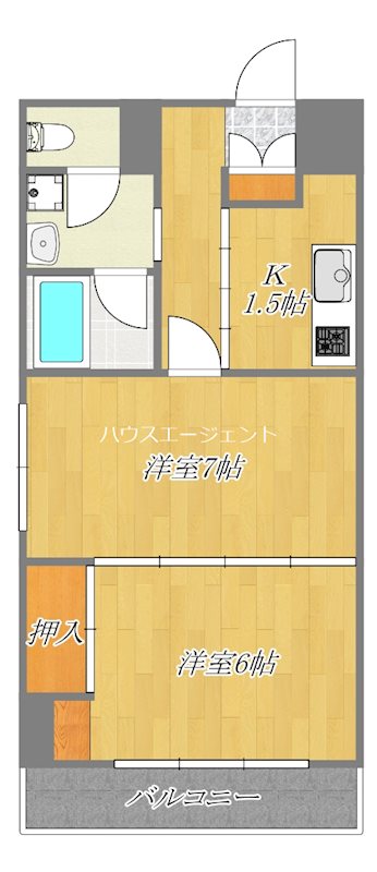 コーポプラスパー 401号室 間取り
