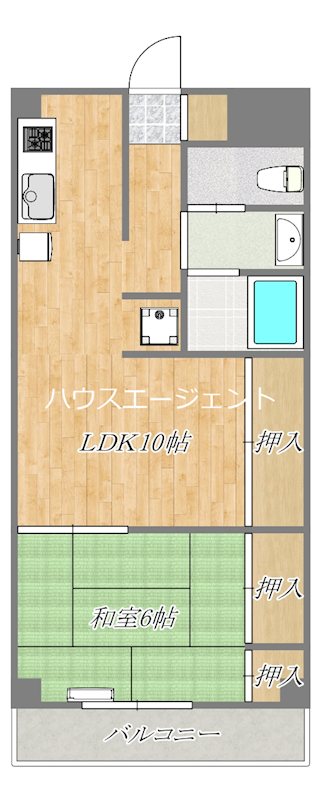 アルカディア葛西 403号室 間取り