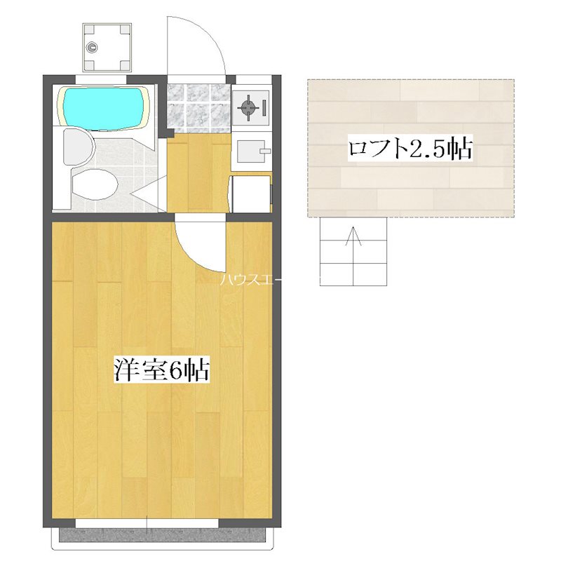 エクセル２ 213号室 間取り