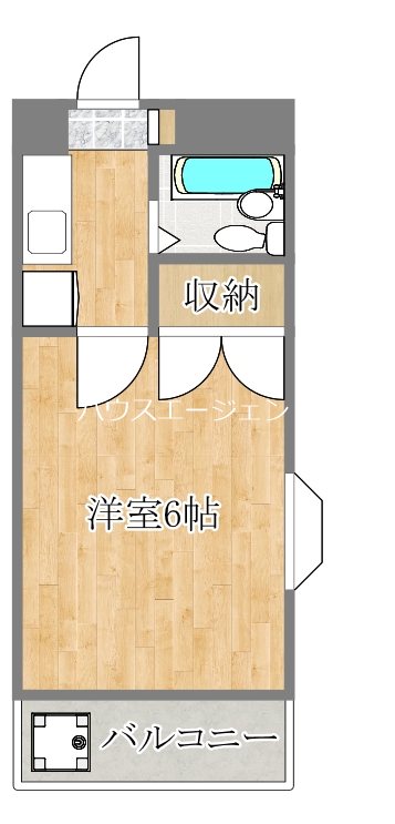 ハイムグリンディル 101号室 間取り