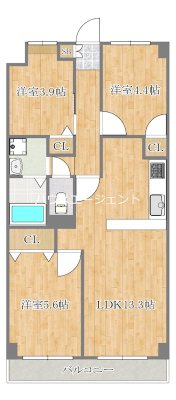 PARK MODERN西葛西 304号室 間取り