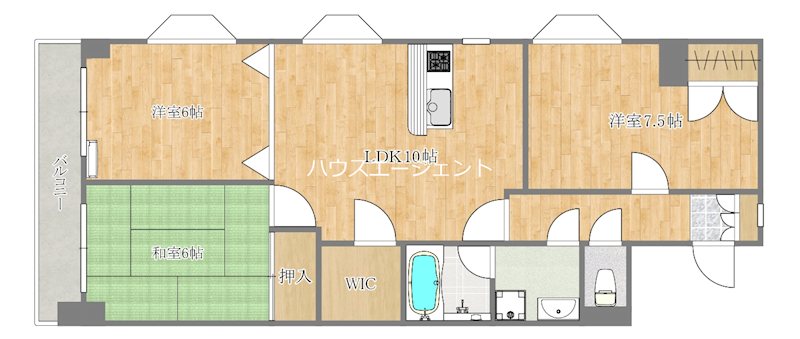 レピドール福田Ⅱ 間取り図