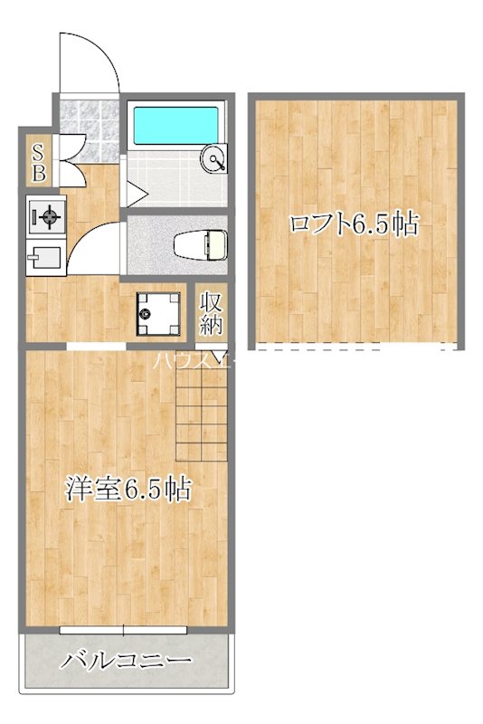はーとらんど Y 106号室 間取り