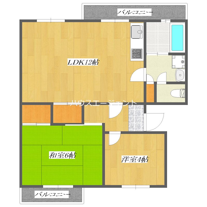 コーポ近江屋５ 203号室 間取り