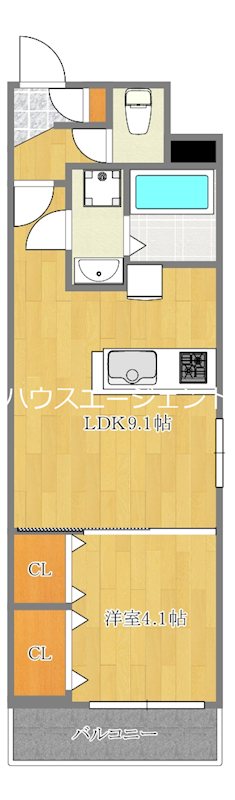 コルザＫⅡ 606号室 間取り