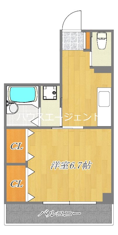 アサヒハイツ東葛西Ⅱ 203号室 間取り