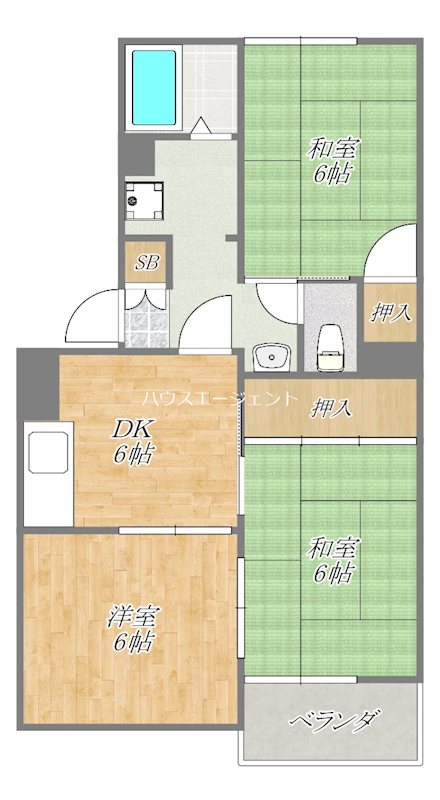 セントパークハイツ 202号室 間取り