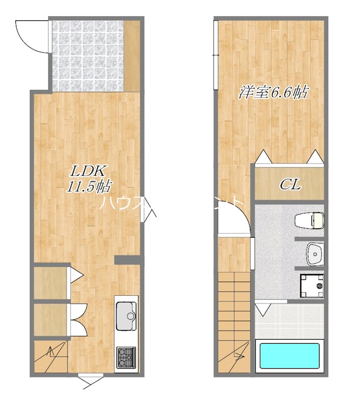MOK-TERRACE　KASAI　B 間取り
