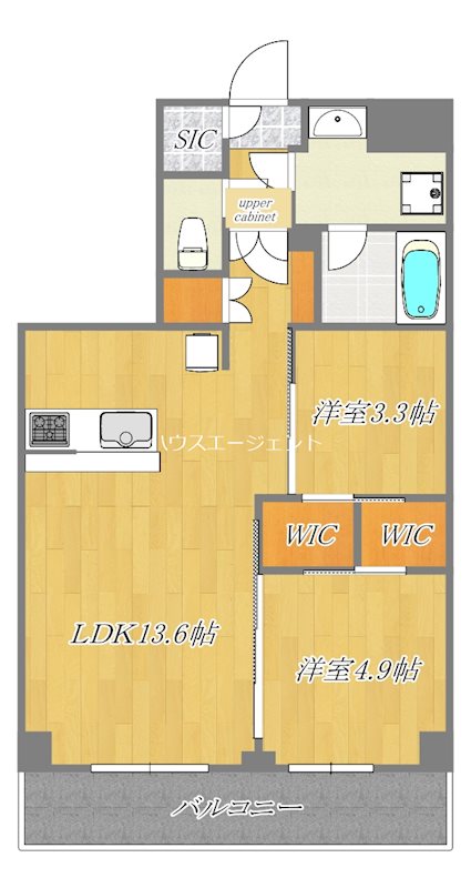 コンフォリア東葛西 902号室 間取り