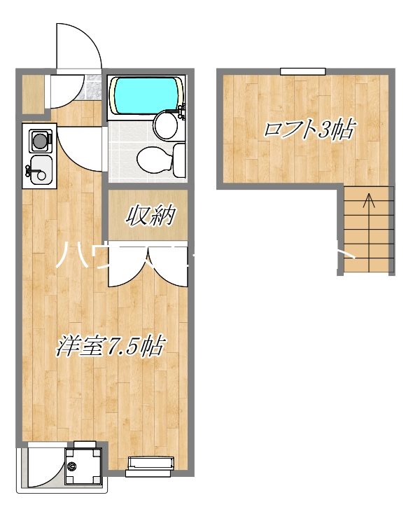 ピーチハウス 101号室 間取り
