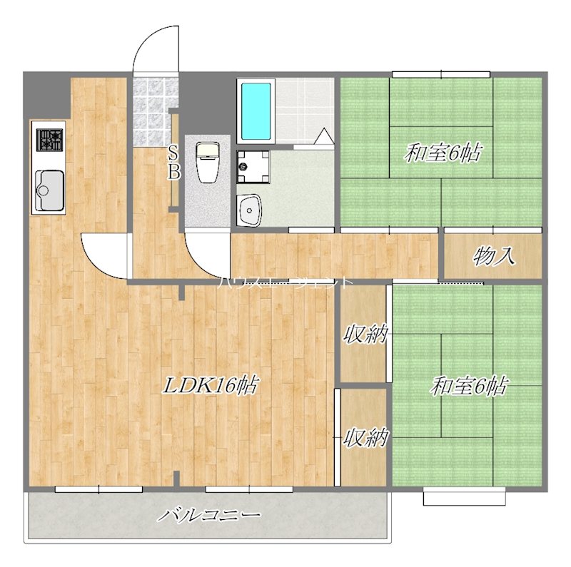 阿部南葛西第1マンション 間取り図