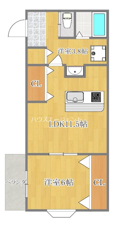 コーポ中葛西 間取り図