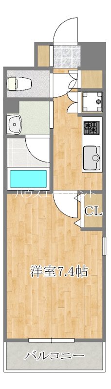 SKI西葛西 304号室 間取り