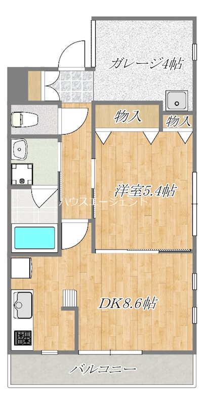 エアリエ西葛西 103号室 間取り