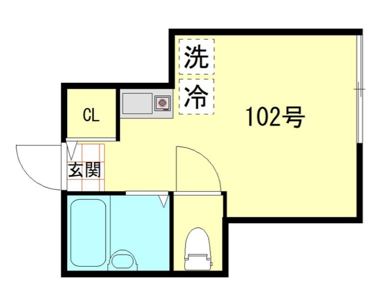 ネオス葛西 102号室 間取り
