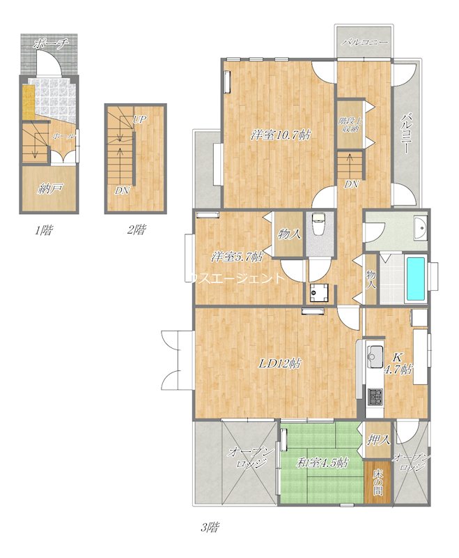 KNAHAUS 間取り図