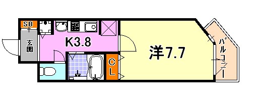 プレサンス神戸駅前グランツ 間取り