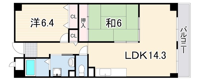 サンクラッソ神戸大開通STATION FRONT 間取り