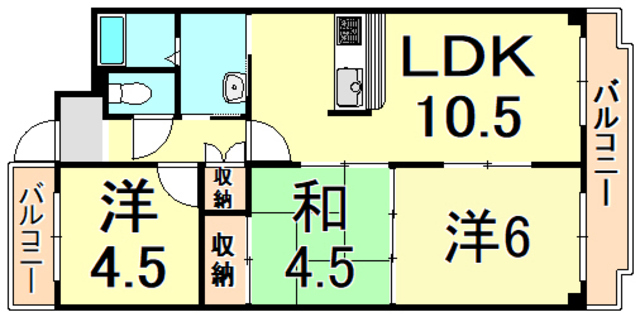 メゾン昆陽里 間取り