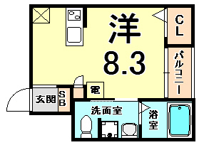 兵庫県尼崎市次屋１丁目 間取り