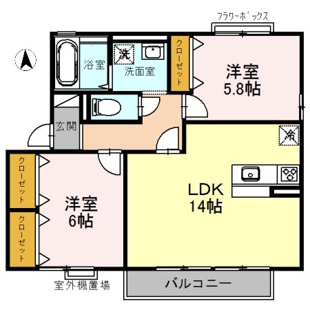 WOHNUNG 間取り