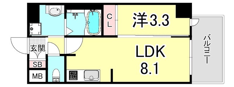 プレサンスブルーム新神戸 間取り