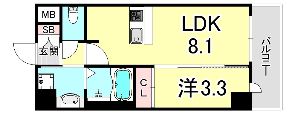 プレサンスブルーム新神戸 間取り
