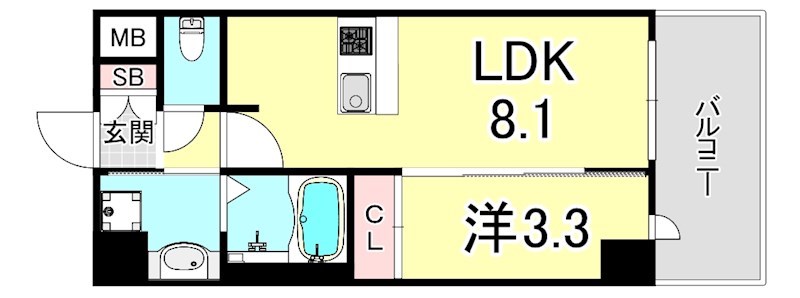 プレサンスブルーム新神戸 間取り