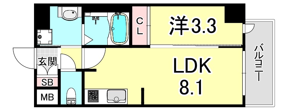 プレサンスブルーム新神戸 間取り
