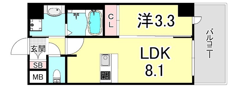 プレサンスブルーム新神戸 間取り
