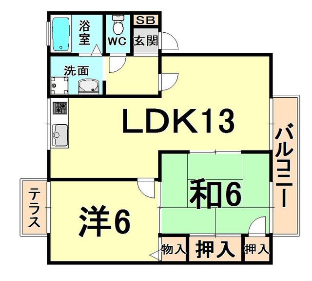 アベニュータツミ A棟 間取り