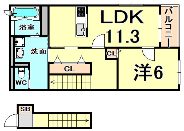 グランツ中野西 A棟 間取り