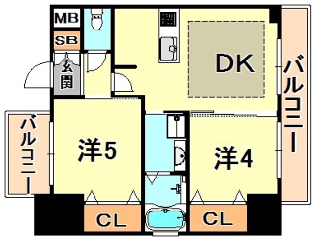 兵庫県神戸市中央区御幸通３丁目 間取り