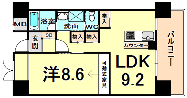 アーバネックス尼崎東難波 間取り