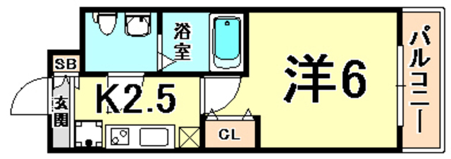 アリビオ立花1 間取り