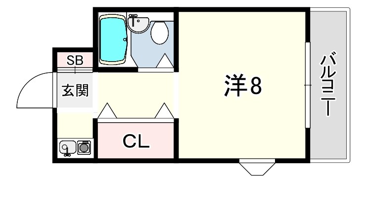 ルーブル西灘 間取り