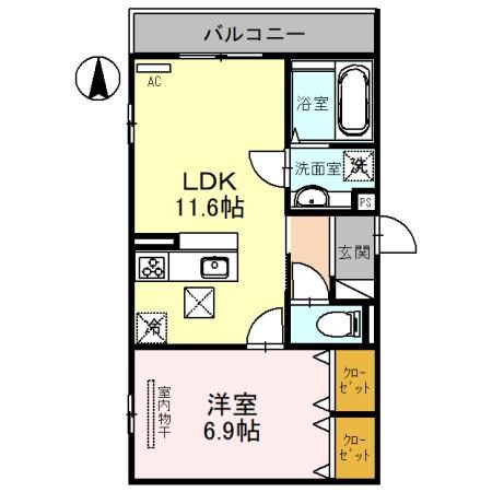 D-ROOM武庫之荘 間取り