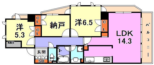 アーバネックス三宮磯辺通 間取り