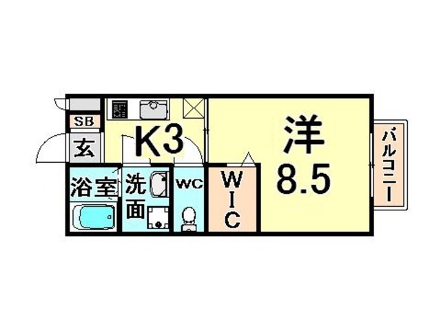 グレイス尼崎　Ｂ棟 間取り