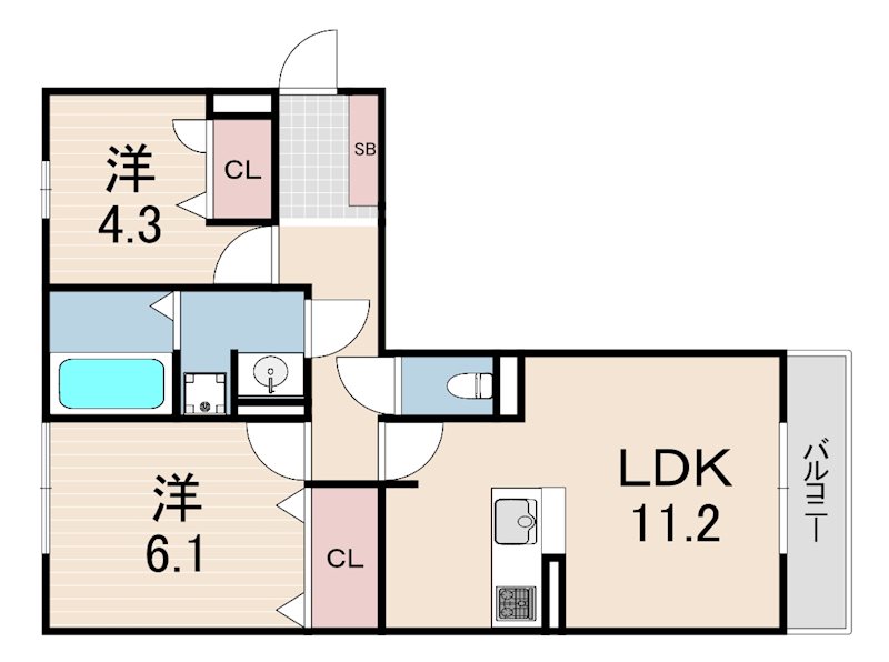 エムライズ西宮 間取り
