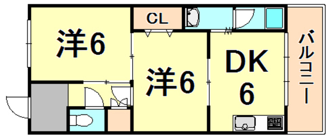 西宮グリーンハイツ1 間取り