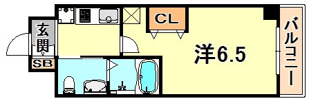 エステムプラザ神戸三宮ルクシア 間取り